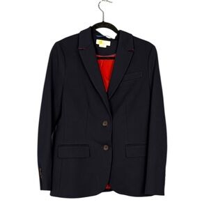Boden Black Blazer with Red Lining